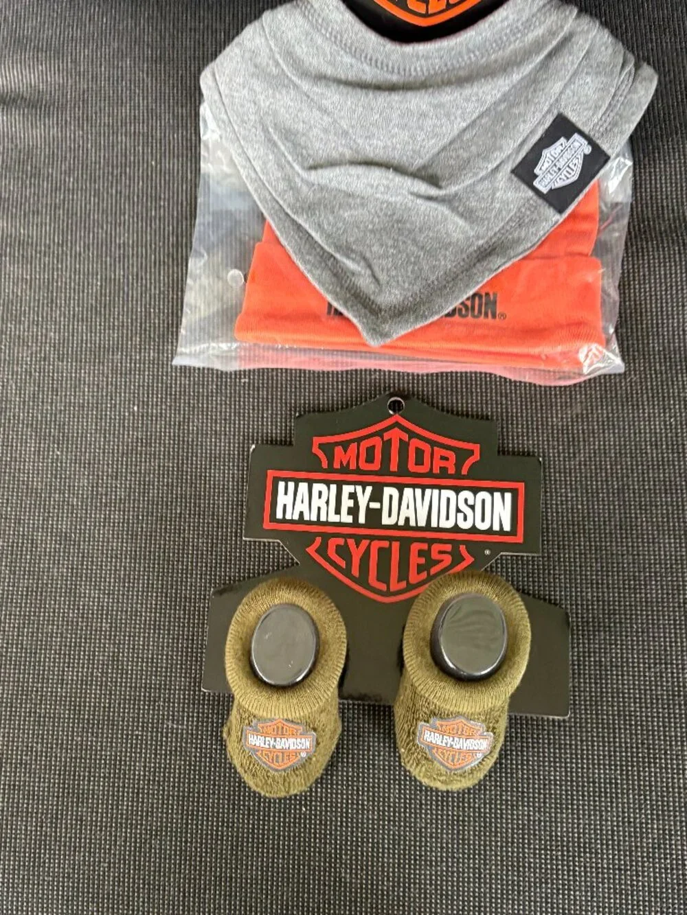 HARLEY DAVIDSON BOYS NEWBOERN GIFT SET